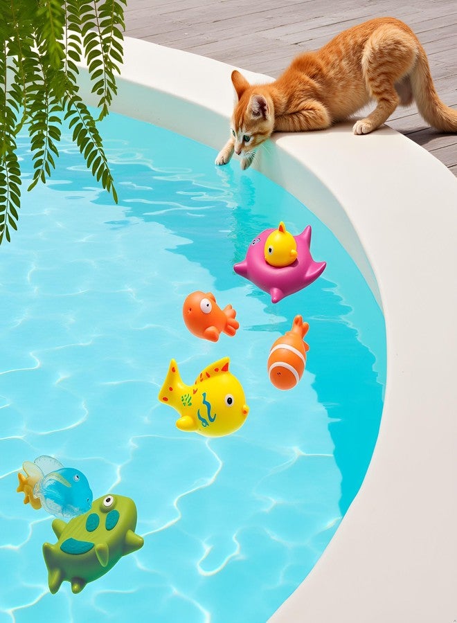 Labriciyon 6 Pcs Pool Cat Interactive Toy, Floating Water Toy, Cat Pool Toys, Pet Kitten Swimming Bathing Fish Toy,Bath,Sensory Toys, for Cats for Endless - Image 5